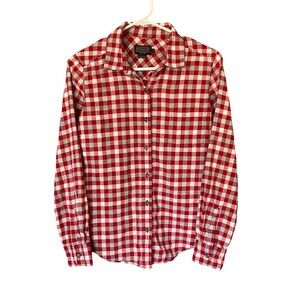 Pendleton Cotton Plaid Flannel Button Up Shirt Women's Small